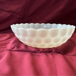 Anchor Hocking White Scalloped Bowl